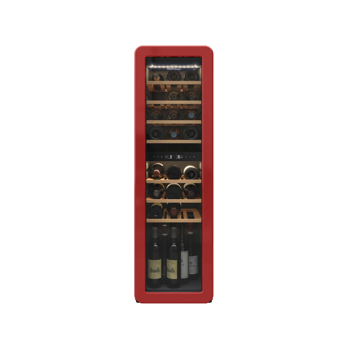 Cantinetta Vinum Design Rossa (30 Bottiglie) Libero Posizionamento