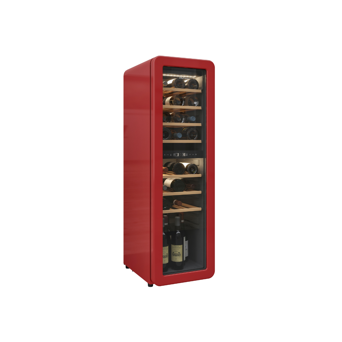 Cantinetta Vinum Design Rossa (30 Bottiglie) Libero Posizionamento