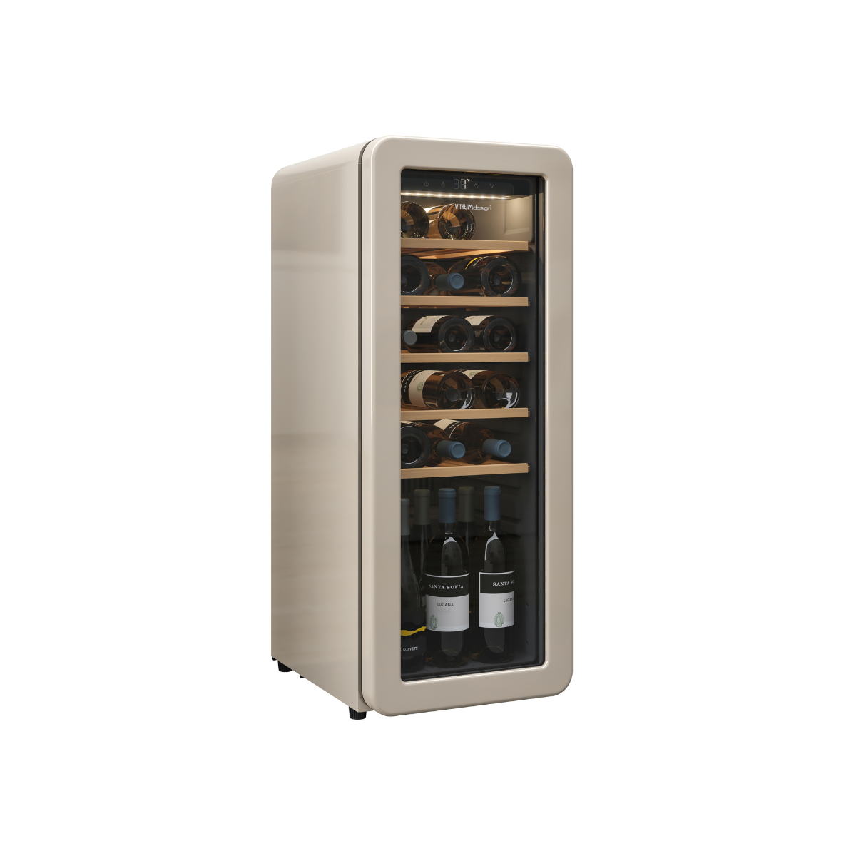 Cantinetta Vinum Design Crema (24 Bottiglie) Libero Posizionamento